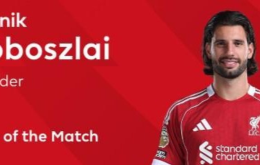 开云官网-超远任意球破门，索博当选利物浦vs阿森纳全场最佳球员